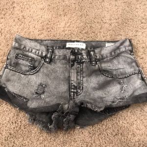 Size 5 black denim low rise